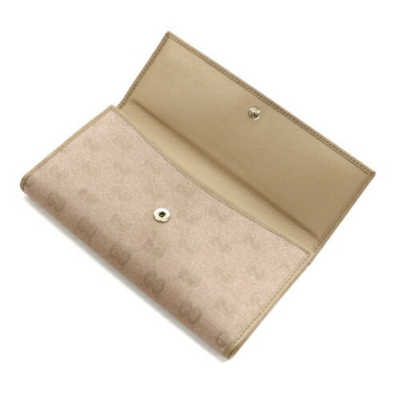 Gucci Wallet Long GG Lame Heart Flap G Beige Pink - Picture 5 of 13
